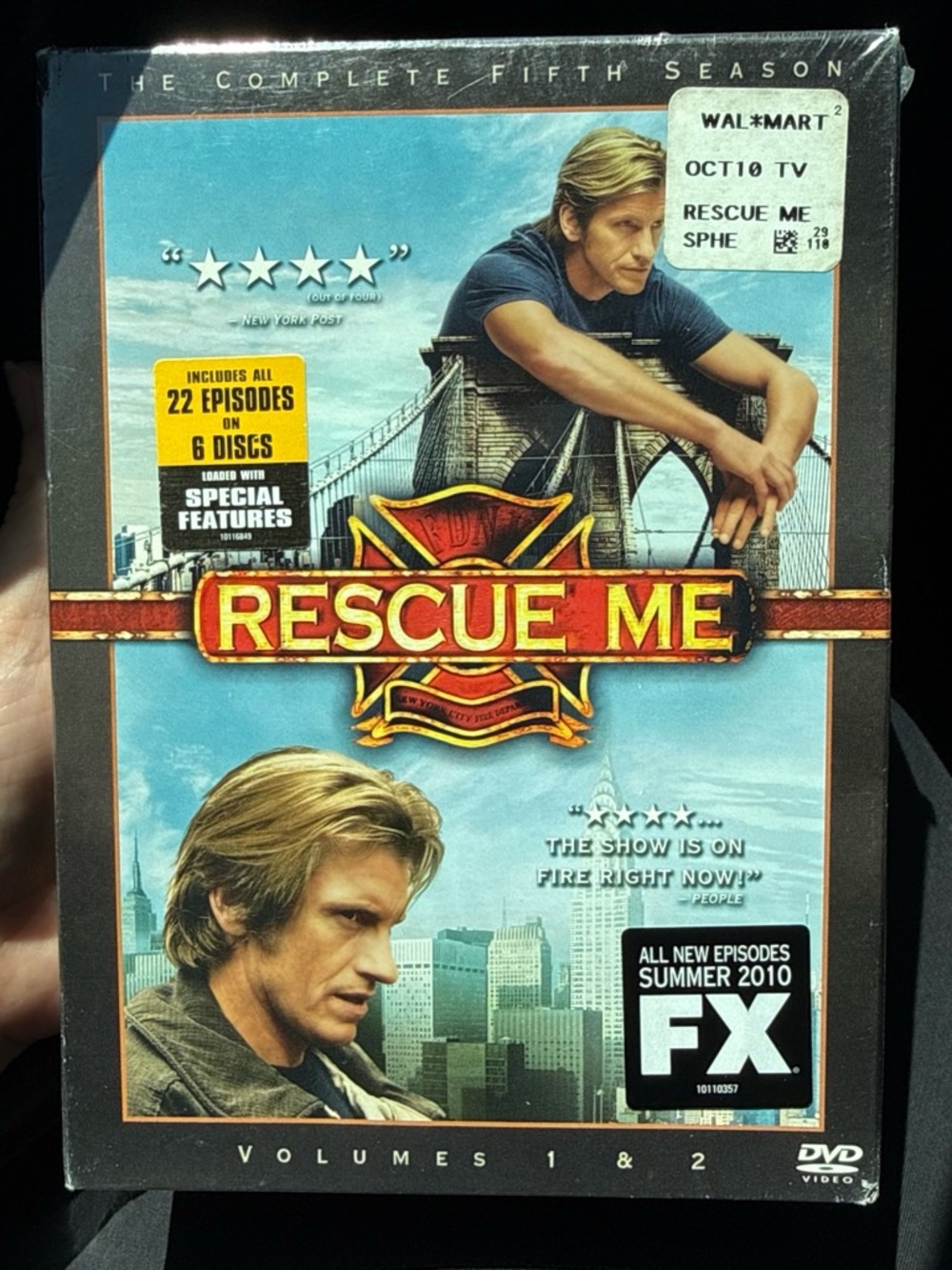 New Sealed•Rescue Me Complete Fifth Season DVD - Blue/Red